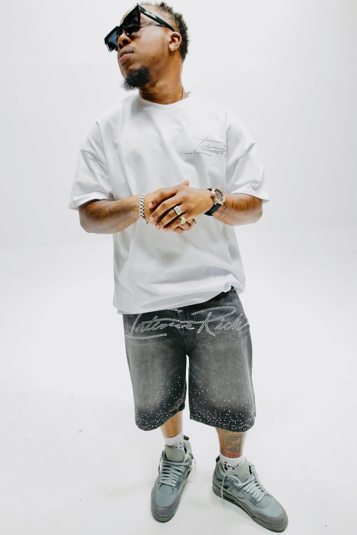 Interior Rich “A New Era” Rhinestone Statement Tee