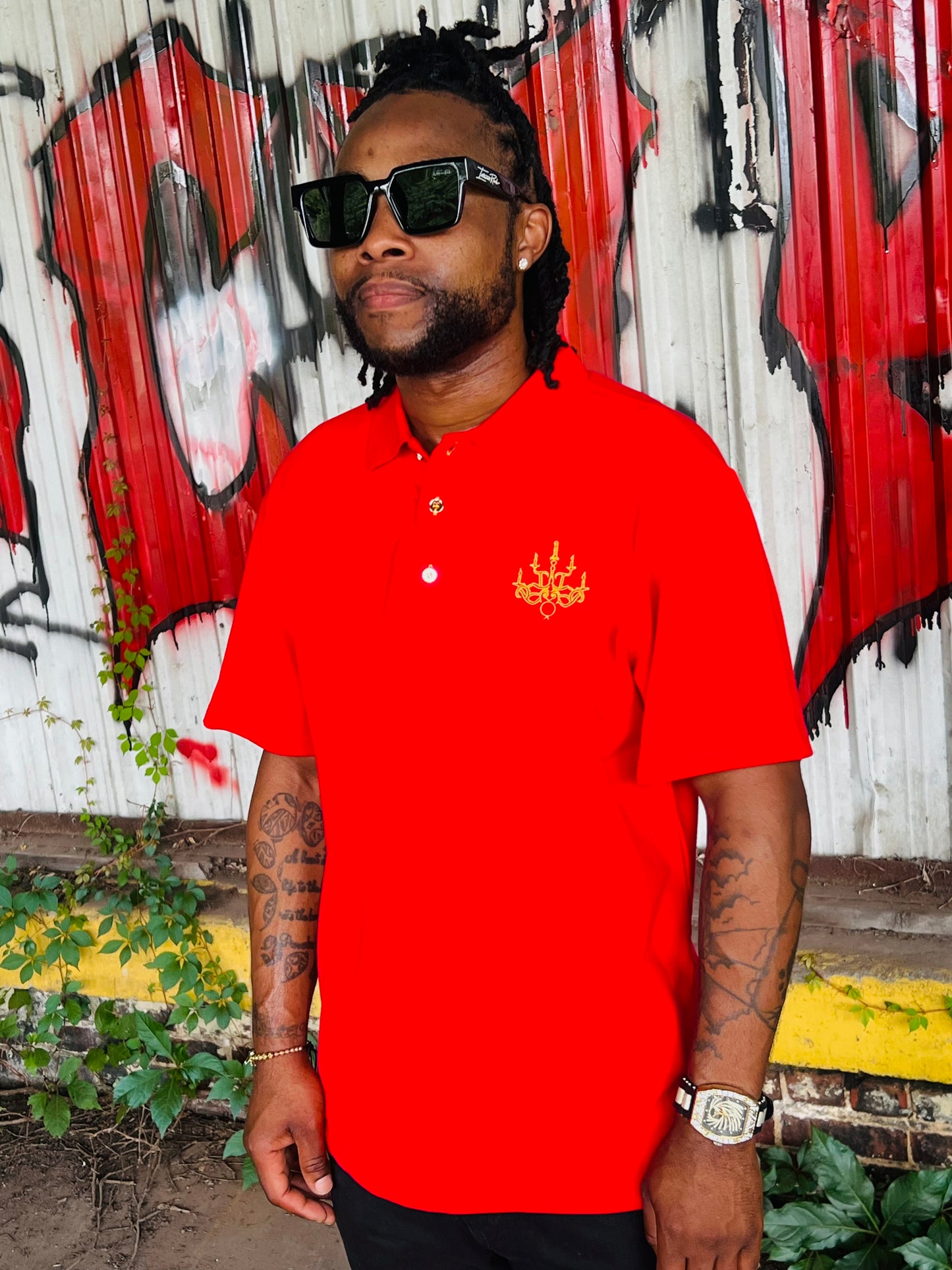 ( “Sophisticated Style: Luxury Interior Rich Collar Shirts Collection Red”