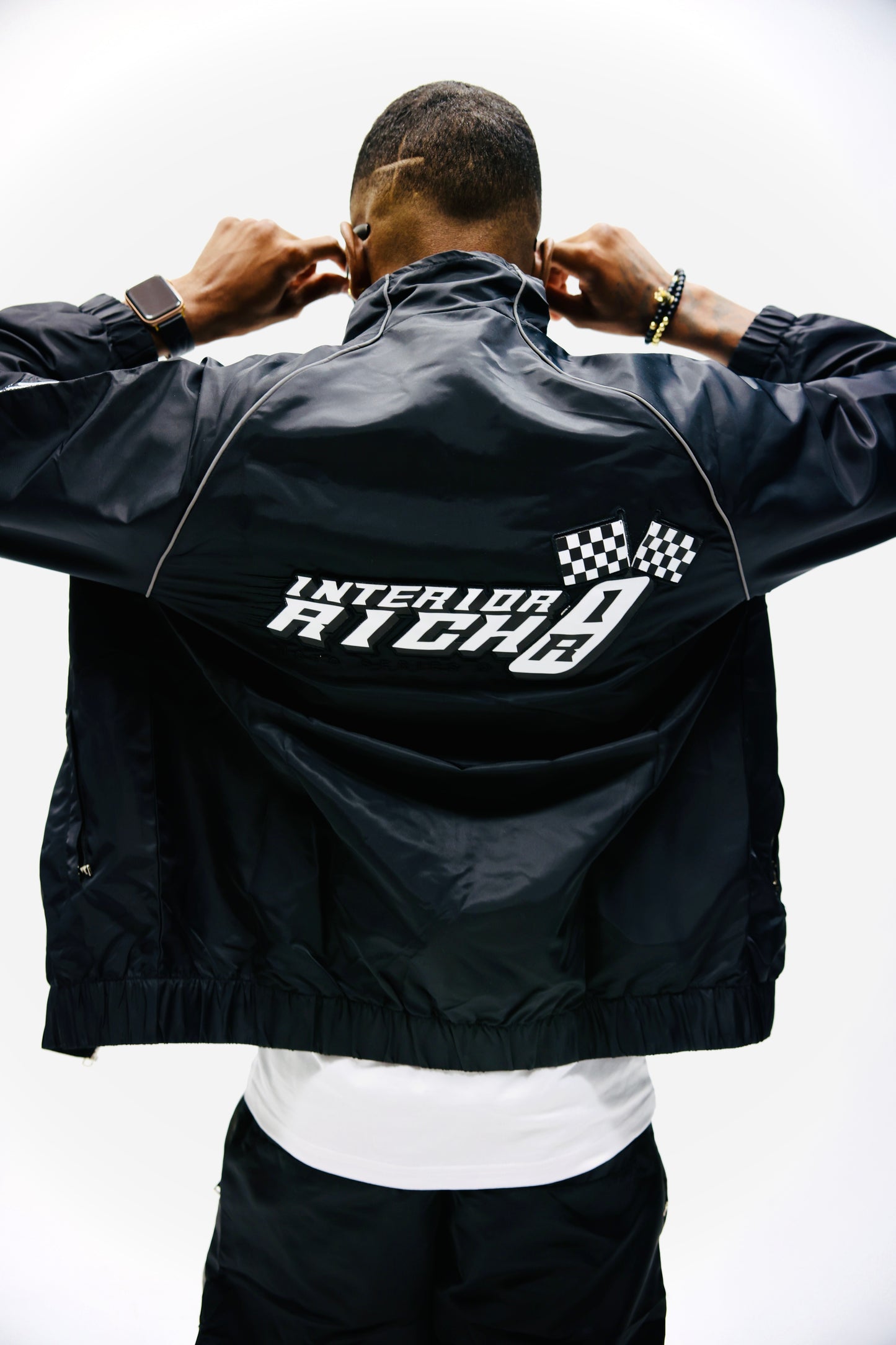 Interior Rich “MOTO SERIES Trackstar 9” Nylon Racing Set – Black/Grey