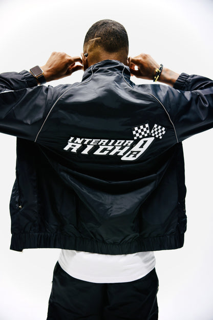 Interior Rich “MOTO SERIES Trackstar 9” Nylon Racing Set – Black/Grey