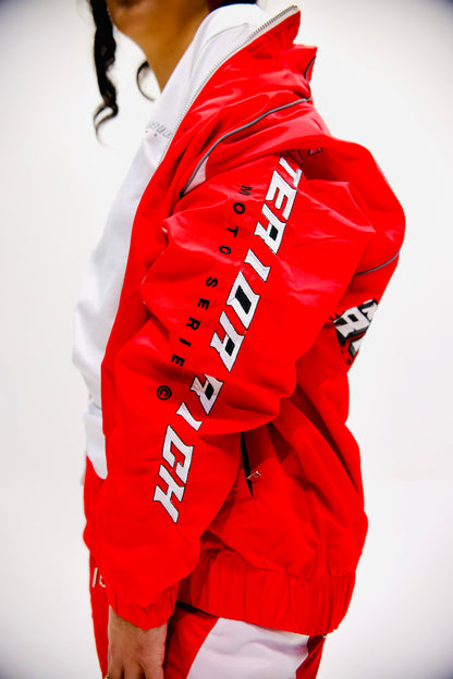 Interior Rich “MOTO SERIES Trackstar 9” Nylon Racing Set – Red/white