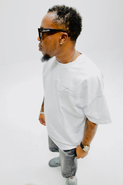 Interior Rich “A New Era” Rhinestone Statement Tee