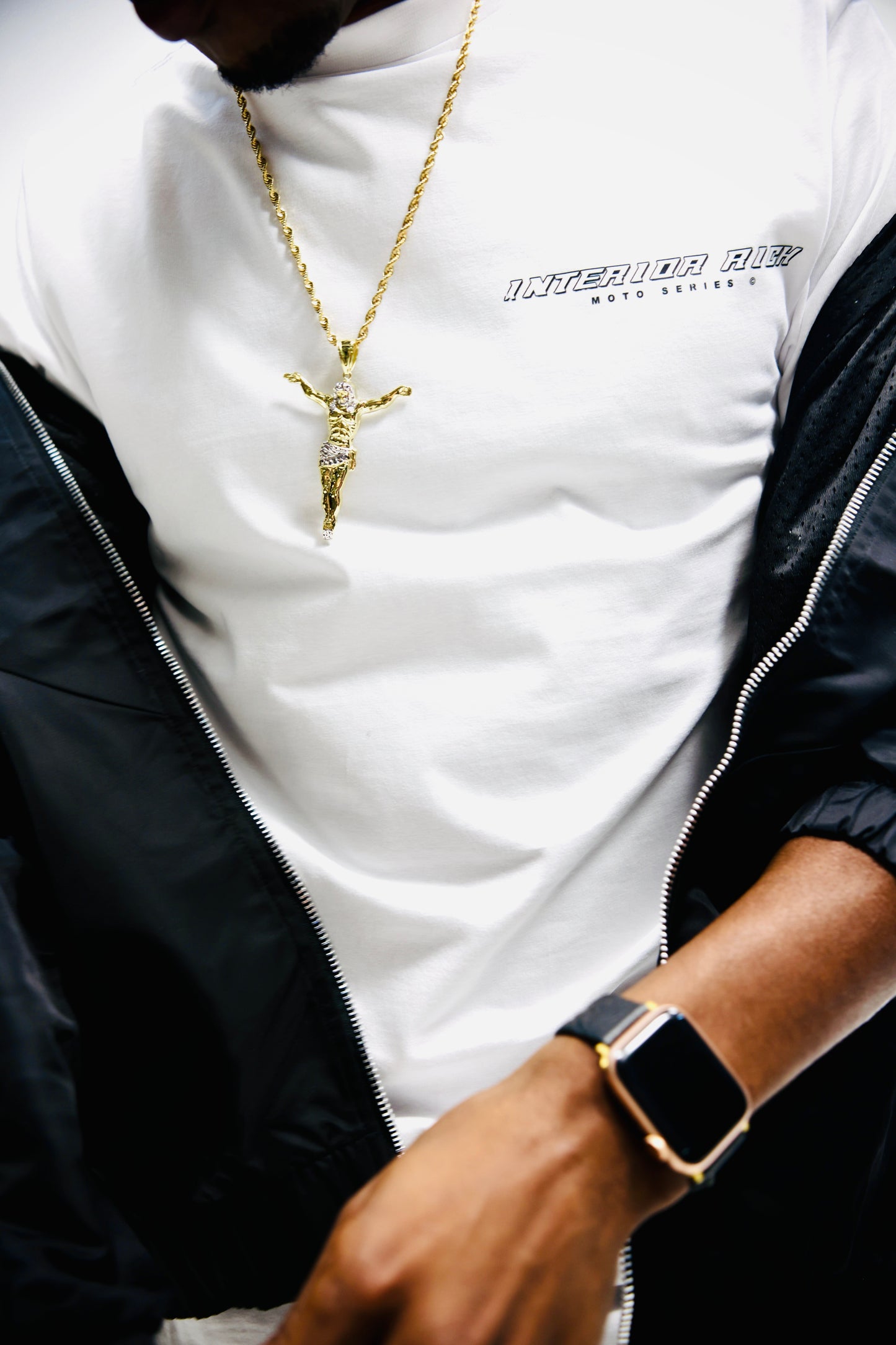 Interior Rich “Moto Series 9” Tee – White