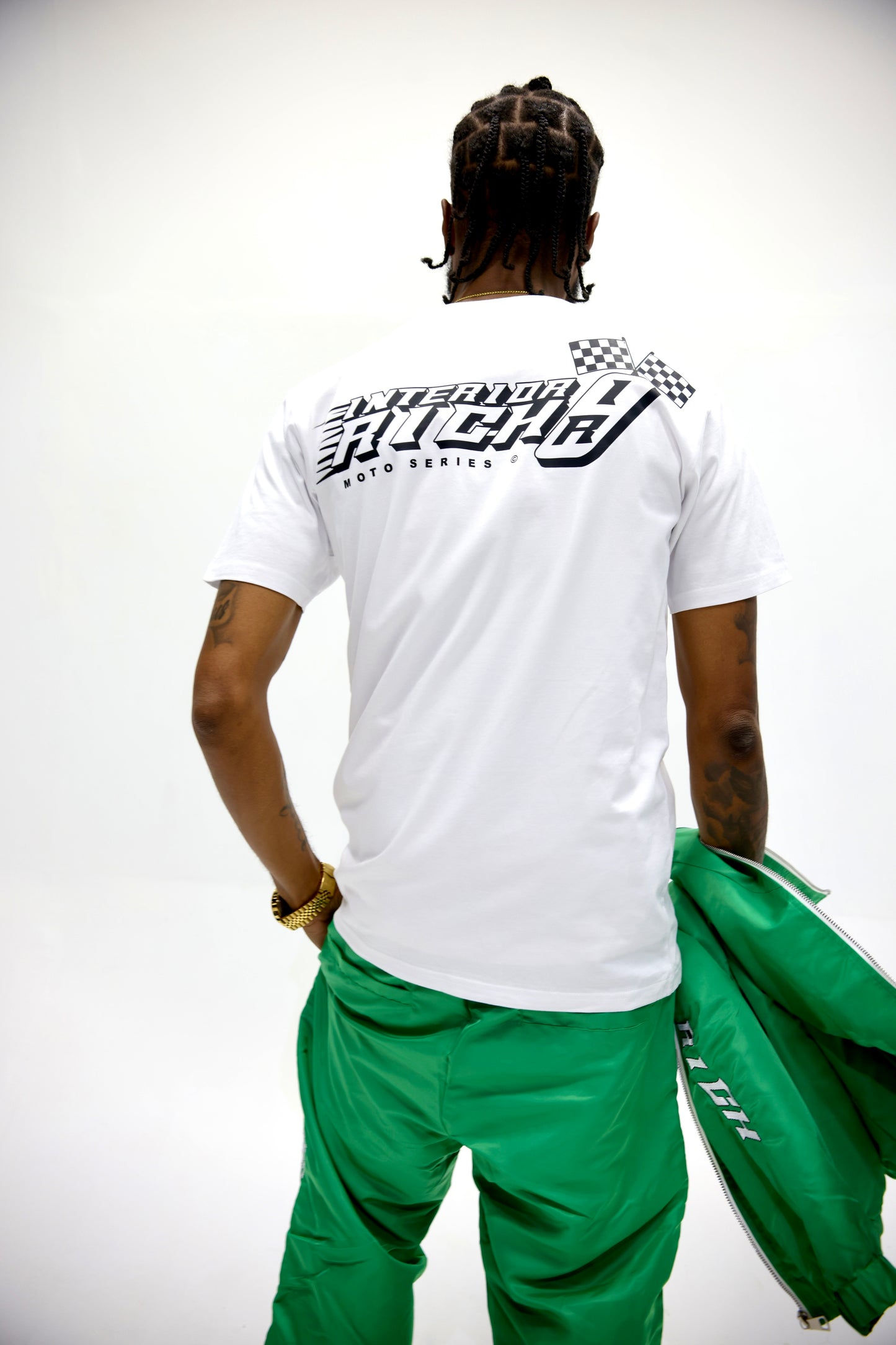 Interior Rich “Moto Series 9” Tee – White