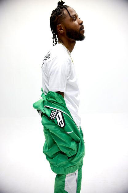 Interior Rich “ MOTO SERIES Trackstar 9” Nylon Racing Set – Green/White