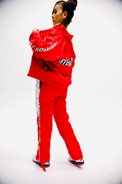 Interior Rich “MOTO SERIES Trackstar 9” Nylon Racing Set – Red/white