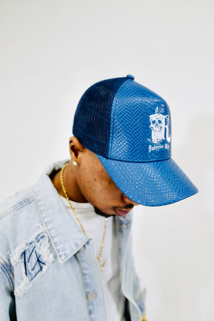 Men’s/Women’s Interior Rich SnapBack Leather blue