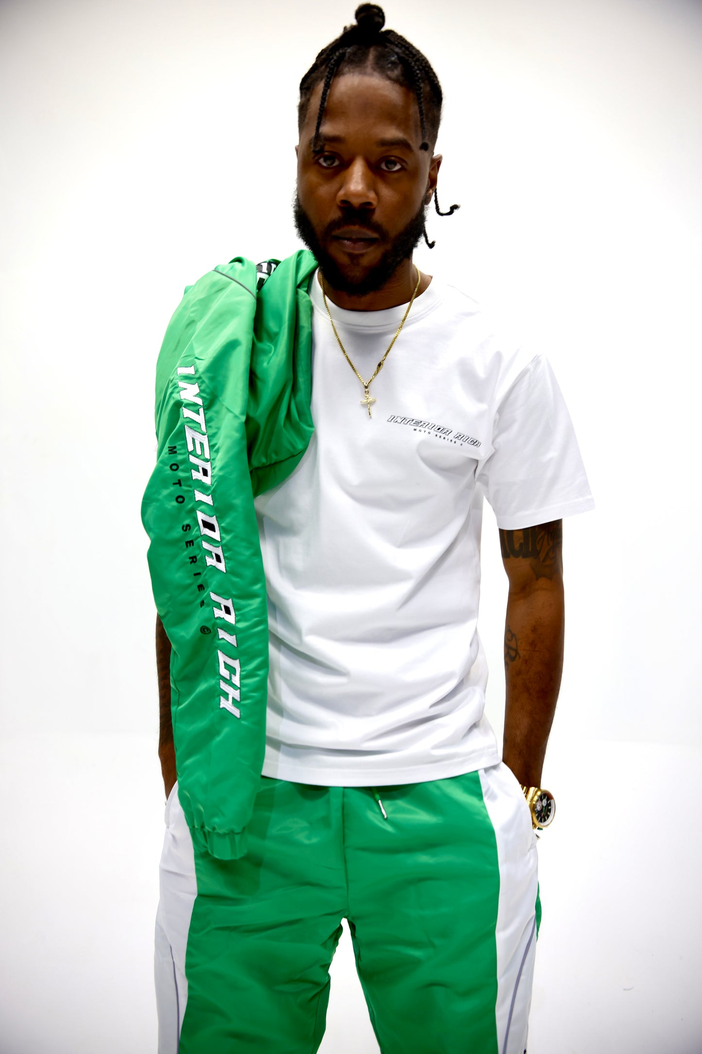 Interior Rich “Moto Series 9” Tee – White