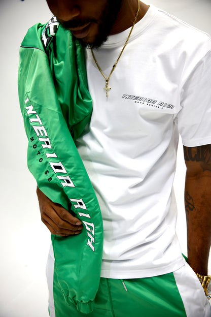 Interior Rich “ MOTO SERIES Trackstar 9” Nylon Racing Set – Green/White