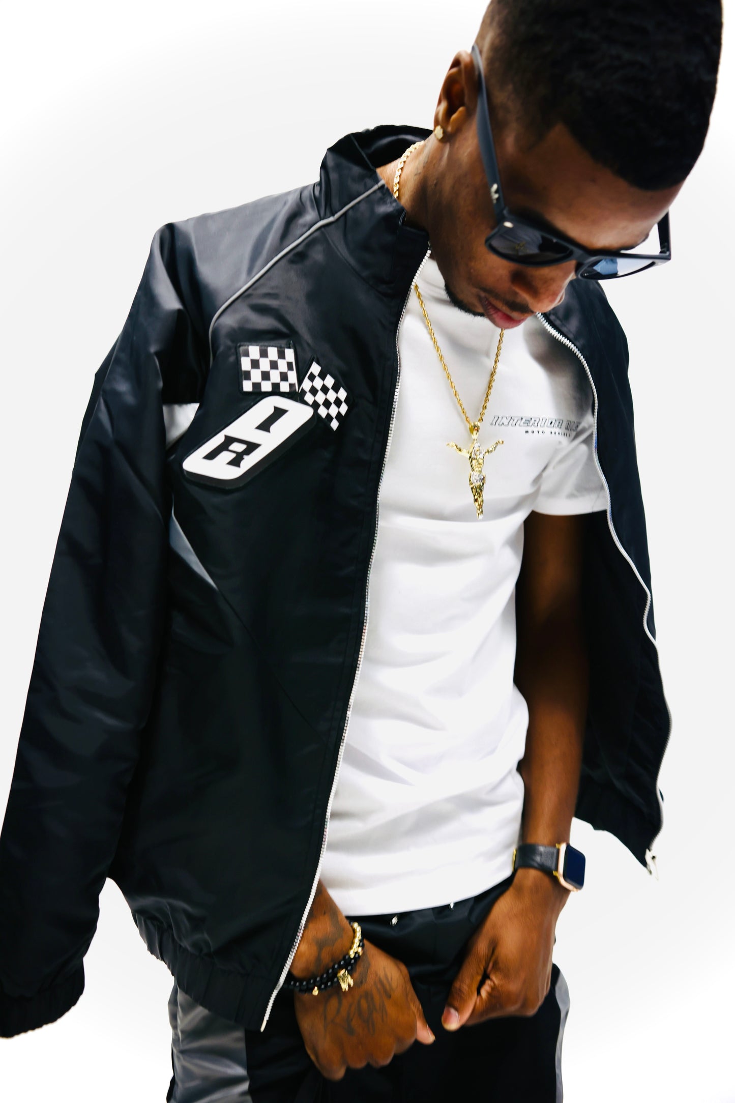 Interior Rich “MOTO SERIES Trackstar 9” Nylon Racing Set – Black/Grey