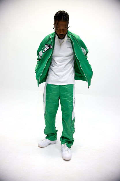 Interior Rich “ MOTO SERIES Trackstar 9” Nylon Racing Set – Green/White